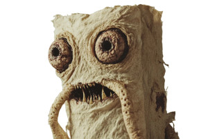 Cosmic Towel Horror Vinyl Car Decal Sticker – Waterproof & UV-Resistant 8"