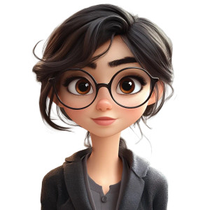 Pixar Style Elena Vinyl Car Decal Sticker – Waterproof & UV-Resistant 8"