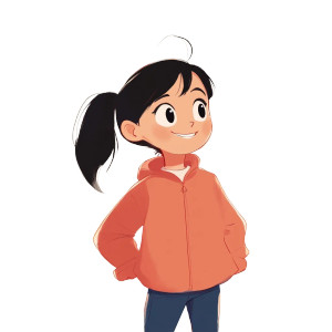 Southern Chinese Girl Vinyl Car Decal Sticker – Waterproof & UV-Resistant 8"