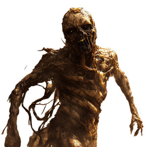 Goo-Covered Sanitation Monster Vinyl Car Decal Sticker – Waterproof & UV-Resistant 8"