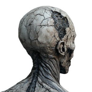 Shadow Zombie Head Vinyl Car Decal Sticker – Waterproof & UV-Resistant 8"