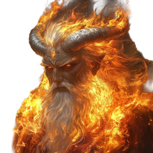 Flaming Fire Godlike Vinyl Car Decal Sticker – Waterproof & UV-Resistant 8"