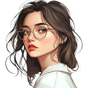 Girl'S Avatar Vinyl Car Decal Sticker – Waterproof & UV-Resistant 8"