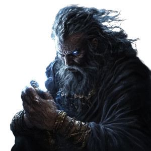 Dark Fantasy Zeus Vinyl Car Decal Sticker – Waterproof & UV-Resistant 8"