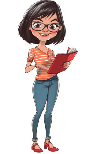 Corporate Journalist Caricature Vinyl Car Decal Sticker – Waterproof & UV-Resistant 8"