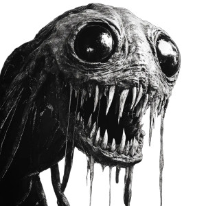 Terrifying Creature Head Vinyl Car Decal Sticker – Waterproof & UV-Resistant 8"