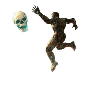 Iron Man Vs Zombie Vinyl Car Decal Sticker – Waterproof & UV-Resistant 8"