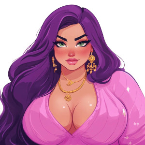 Purple-Haired Genie Vinyl Car Decal Sticker – Waterproof & UV-Resistant 8" Purple-Haired Genie Vinyl Car Decal Sticker – Waterproof & UV-Resistant 8"