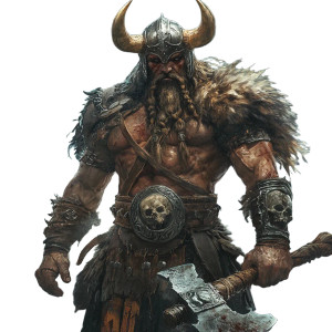 Mighty Barbarian Warrior Vinyl Car Decal Sticker – Waterproof & UV-Resistant 8"