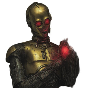 Evil C3Po Vinyl Car Decal Sticker – Waterproof & UV-Resistant 8"