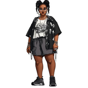 Ghibli-Style Anime Woman Vinyl Car Decal Sticker – Waterproof & UV-Resistant 8"