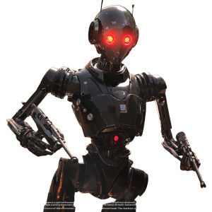 Droid Tracker Vinyl Car Decal Sticker – Waterproof & UV-Resistant 8"