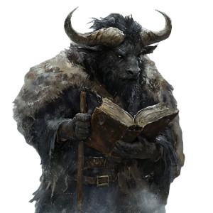 Aged Minotaur Wanderer Vinyl Car Decal Sticker – Waterproof & UV-Resistant 8"