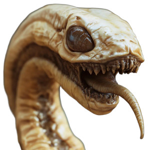 Horrifying Sand Worm Vinyl Car Decal Sticker – Waterproof & UV-Resistant 8"