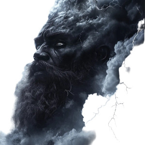 Storm God Vinyl Car Decal Sticker – Waterproof & UV-Resistant 8" Storm God Vinyl Car Decal Sticker – Waterproof & UV-Resistant 8"