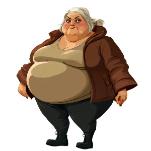 Cartoon Obese Woman V2 Vinyl Car Decal Sticker – Waterproof & UV-Resistant 8" Cartoon Obese Woman V2 Vinyl Car Decal Sticker – Waterproof & UV-Resistant 8"