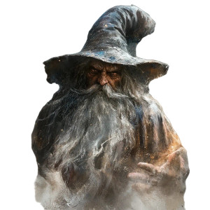 Black Wizard Vinyl Car Decal Sticker – Waterproof & UV-Resistant 8"