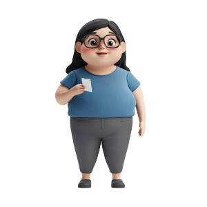 Speech Giving Girl Vinyl Car Decal Sticker – Waterproof & UV-Resistant 8"