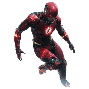 Cyborg Flash Vinyl Car Decal Sticker – Waterproof & UV-Resistant 8"