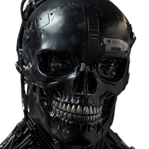 Mechanical Skull Fusion V2 Vinyl Car Decal Sticker – Waterproof & UV-Resistant 8"