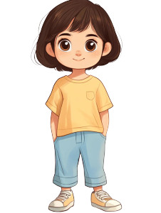 Narae Pixar Style Vinyl Car Decal Sticker – Waterproof & UV-Resistant 8"