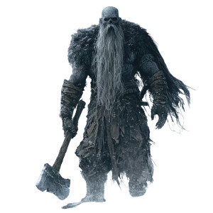 Ice Giant Ghost Vinyl Car Decal Sticker – Waterproof & UV-Resistant 8"