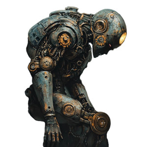 Clockwork Warforged V2 Vinyl Car Decal Sticker – Waterproof & UV-Resistant 8"