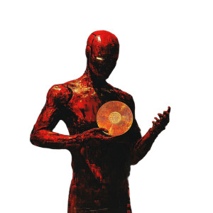 Red Tron Warrior Vinyl Car Decal Sticker – Waterproof & UV-Resistant 8"