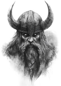 Scary Viking Sketch Vinyl Car Decal Sticker – Waterproof & UV-Resistant 8" Scary Viking Sketch Vinyl Car Decal Sticker – Waterproof & UV-Resistant 8"