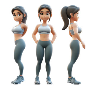 Fitness Vr Model Vinyl Car Decal Sticker – Waterproof & UV-Resistant 8"