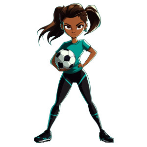 Sporty Soccer Girl Vinyl Car Decal Sticker – Waterproof & UV-Resistant 8" Sporty Soccer Girl Vinyl Car Decal Sticker – Waterproof & UV-Resistant 8"