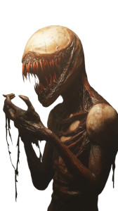 Terrifying Mimic Vinyl Car Decal Sticker – Waterproof & UV-Resistant 8"