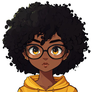Afro Girl Emote Vinyl Car Decal Sticker – Waterproof & UV-Resistant 8" Afro Girl Emote Vinyl Car Decal Sticker – Waterproof & UV-Resistant 8"