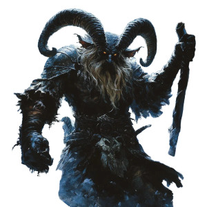 Krampus Lich Art Vinyl Car Decal Sticker – Waterproof & UV-Resistant 8" Krampus Lich Art Vinyl Car Decal Sticker – Waterproof & UV-Resistant 8"