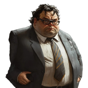 Greasy Business Man Vinyl Car Decal Sticker – Waterproof & UV-Resistant 8"