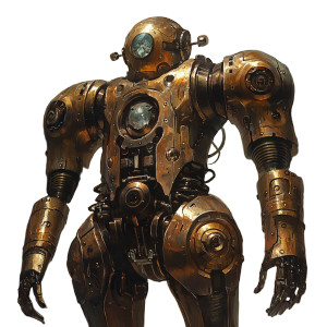 Towering Metal Automatons Vinyl Car Decal Sticker – Waterproof & UV-Resistant 8"