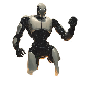 Robot Overlord Vinyl Car Decal Sticker – Waterproof & UV-Resistant 8"