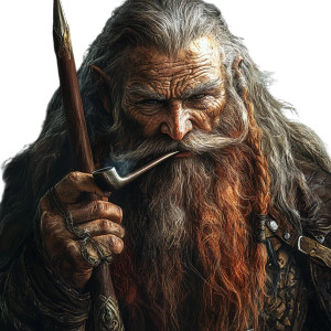 Old Warrior Dwarf Vinyl Car Decal Sticker – Waterproof & UV-Resistant 8"