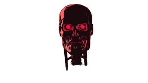 Menacing Terminator Robots Vinyl Car Decal Sticker – Waterproof & UV-Resistant 8"