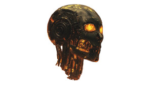 Fiery Forest Robot Vinyl Car Decal Sticker – Waterproof & UV-Resistant 8"