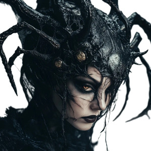 Spider Demon Yokai Vinyl Car Decal Sticker – Waterproof & UV-Resistant 8"