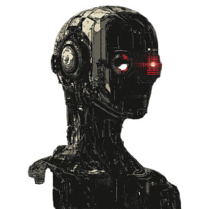 Dystopian Robot Vinyl Car Decal Sticker – Waterproof & UV-Resistant 8" Dystopian Robot Vinyl Car Decal Sticker – Waterproof & UV-Resistant 8"