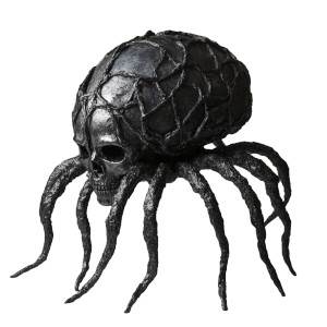 Metalic Black Brain Vinyl Car Decal Sticker – Waterproof & UV-Resistant 8"