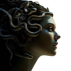 Realistic Medusa Portrait Vinyl Car Decal Sticker – Waterproof & UV-Resistant 8" Realistic Medusa Portrait Vinyl Car Decal Sticker – Waterproof & UV-Resistant 8"