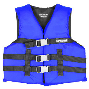 Airhead PFD Life Vest | Fits Chest 30-52 | USCG & TC Approved | Adult | Blue Airhead PFD Life Vest | Fits Chest 30-52 | USCG & TC Approved | Adult | Blue
