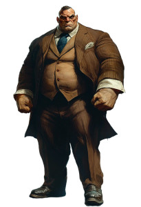 Towering Mobster Figure Vinyl Car Decal Sticker – Waterproof & UV-Resistant 8"