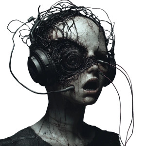 Surreal Headset Horror Vinyl Car Decal Sticker – Waterproof & UV-Resistant 8" Surreal Headset Horror Vinyl Car Decal Sticker – Waterproof & UV-Resistant 8"