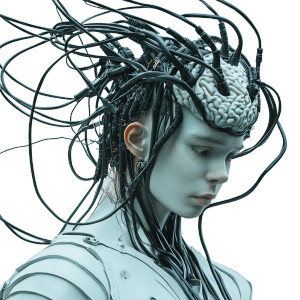 Digital Brain Upload Vinyl Car Decal Sticker – Waterproof & UV-Resistant 8"