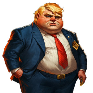 Crime Boss Portrait Vinyl Car Decal Sticker – Waterproof & UV-Resistant 8"