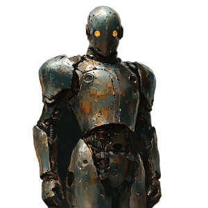 Battle-Scarred Commander Vinyl Car Decal Sticker – Waterproof & UV-Resistant 8"